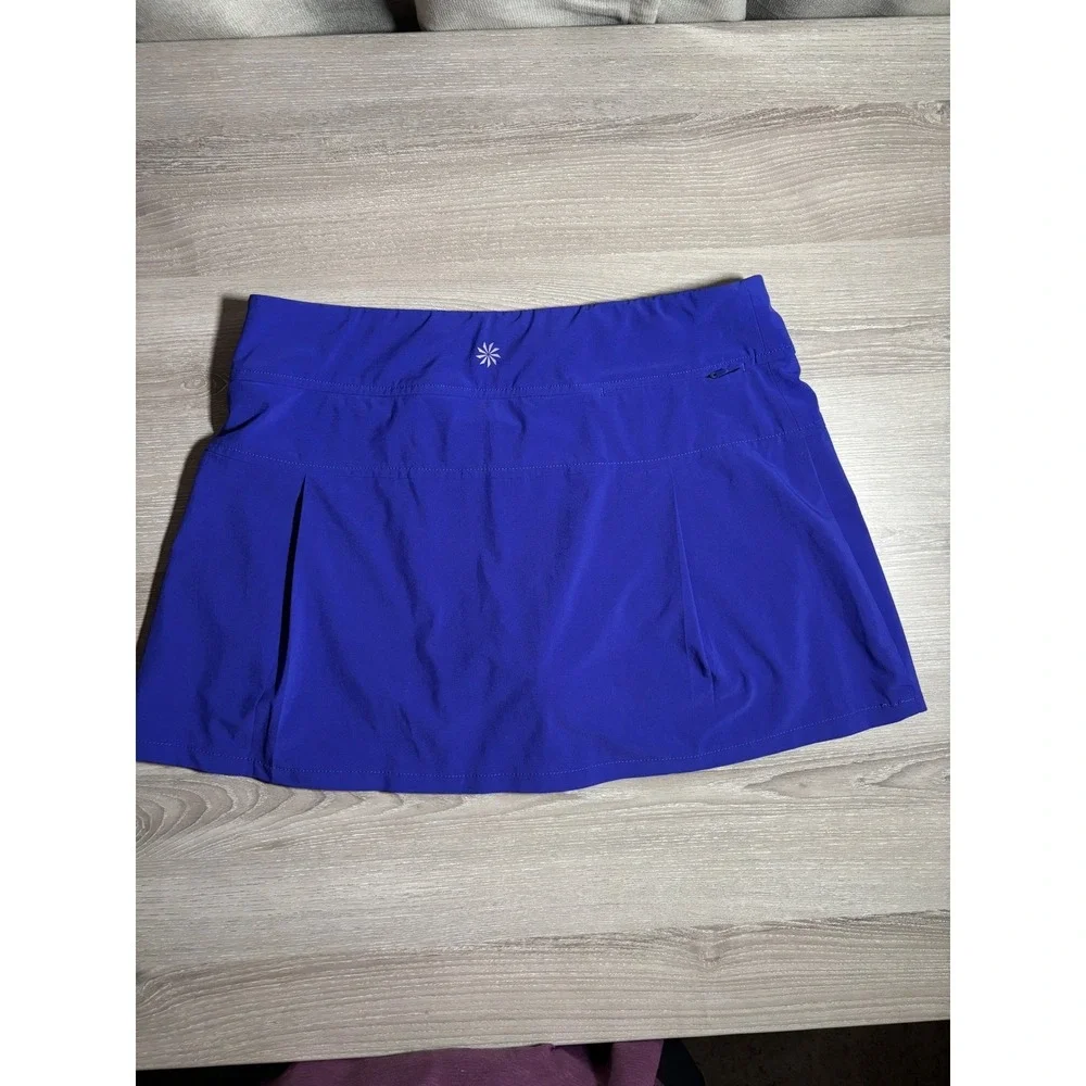 Athleta Ace Skort Womens Small Blue Pleated Tennis Golf Athletic Skirt 596245